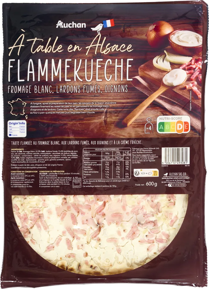 Flammekueche - Recette alsacienne