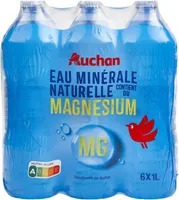 Eau minérale naturelle contient du magnésium