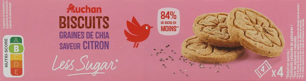 Biscuit chia saveur citron