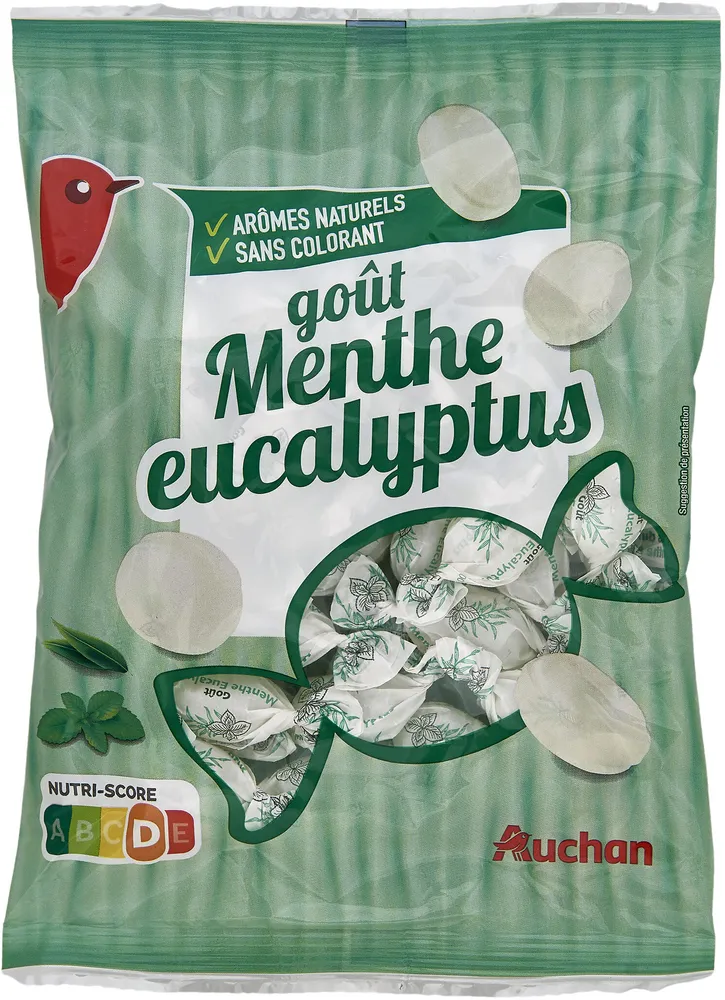 Bonbons goût Menthe eucalyptus