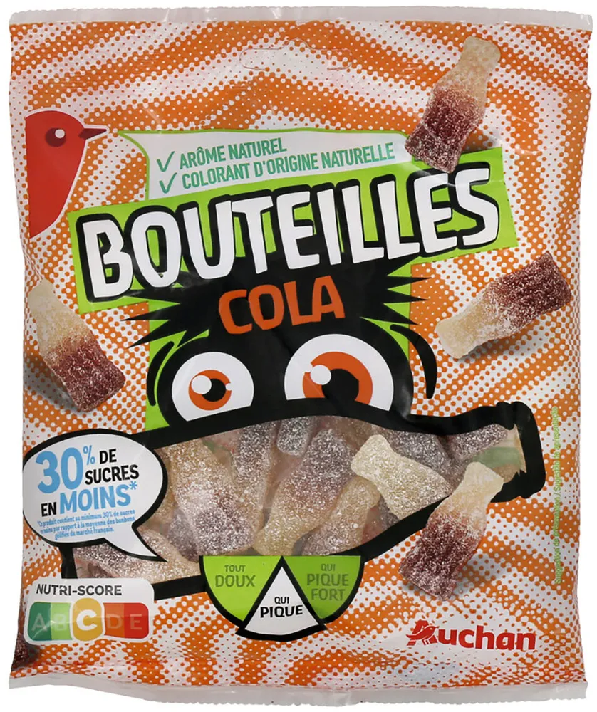 Bouteille cola -30% de sucres*