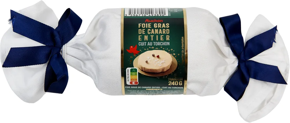 Foie gras de canard entier cuit au torchon