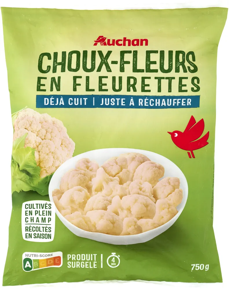 Choux-fleurs en fleurettesdéjà cuit