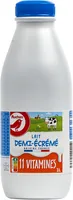 Auchan lait vitamine demi-ecreme bouteille 1l