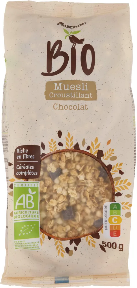 Muesli croustillant chocolat