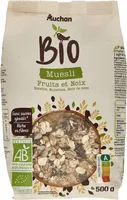 Muesli Fruits et NoixRaisins, Noisettes, Noix de coco