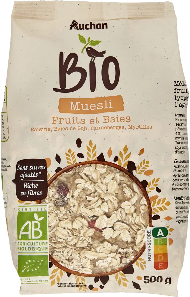 Muesli fruits et baies