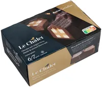 Chalet glacé Chocolat noir origine Pérou Vanille et caramel beurre salé Crèmes glacées