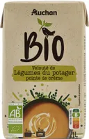 Velouté de légumes du potager et pointe de crème