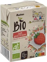Lait fraise bio