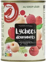 Lychees dénoyautés au sirop léger