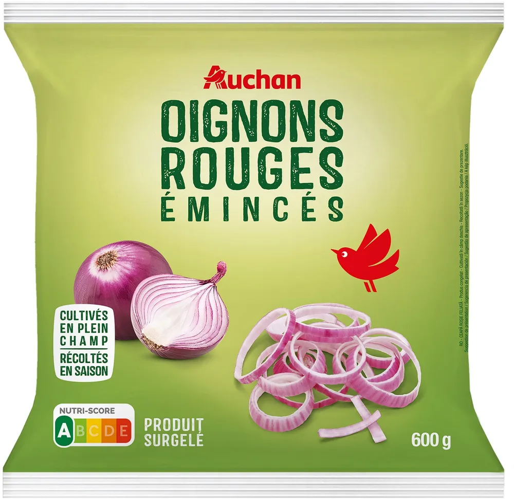 Oignons rouges émincés