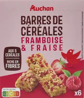 Barres de céréales framboise et fraise
