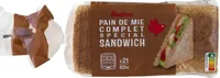Pain de mie complet Grandes Tranches