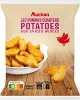 les pommes quarters Potatoes aux épices douces