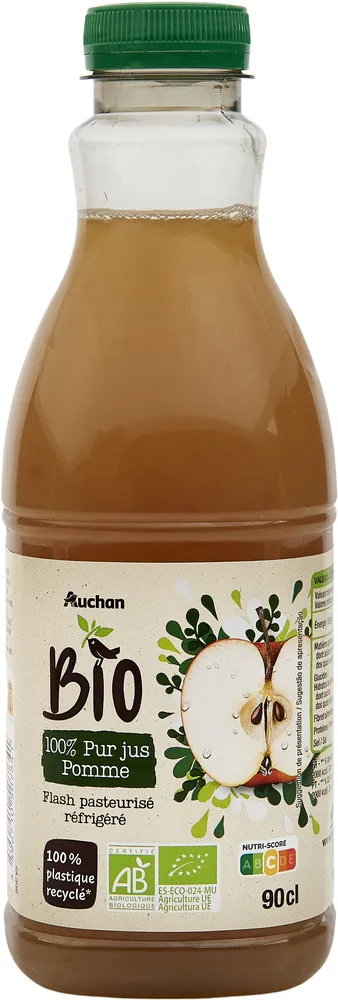 BIO - 100% pur jus Pomme Flash pasteurisé, réfrigéré
