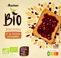 Biscottes à la farine complète 300g BIO