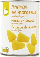 Ananas en morceaux au sirop leger