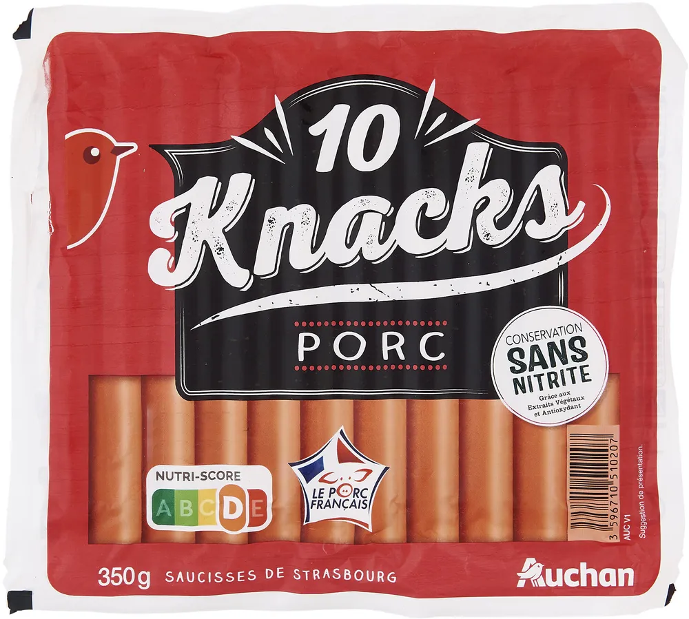 Knack Conservation sans nitritegrâce aux extraits végétaux et antioxydants