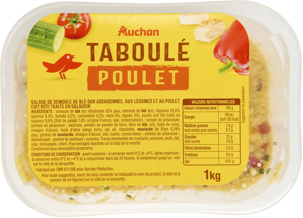 Taboule poulet
