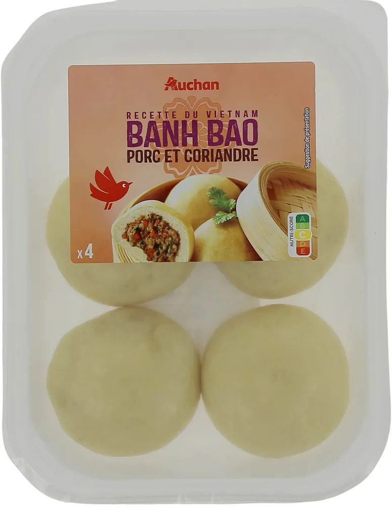 4 Banh Bao au porc et à la coriandre