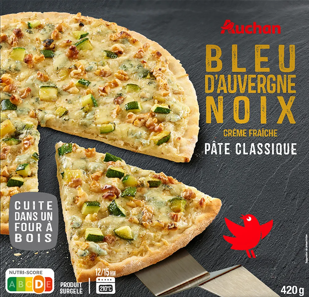 Pizza Bleu d'Auvergne, noixCrème fraîche