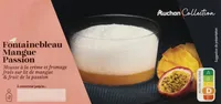Fontainebleau Mangue PassionMousse à la crème et fromage frais sur lit de mangue et fruit de la passion