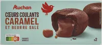 Coeurs coulants chocolat caramel
