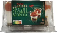 Auchan 4 verrines chevre legumes du soleil 160g