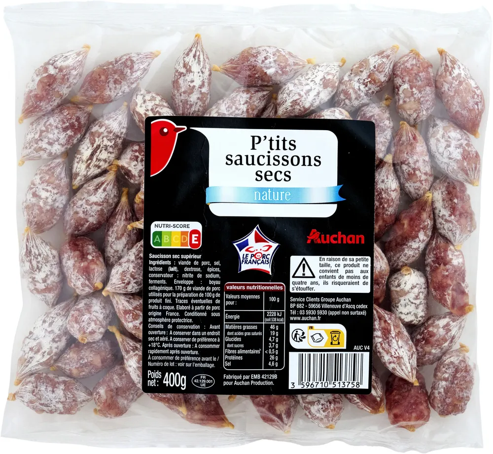 P'tits Saucissons secs nature