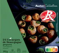 24 Escargots de Bourgogne préparés à la Bourguignonne, cuisinés en France**Origine des chairs d'escargots: voir sur le côté de l'emballage