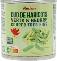 Duo haricots verts et haricots beurre coupés très fins