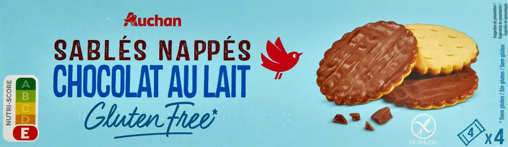 Sablés nappés chocolat au lait