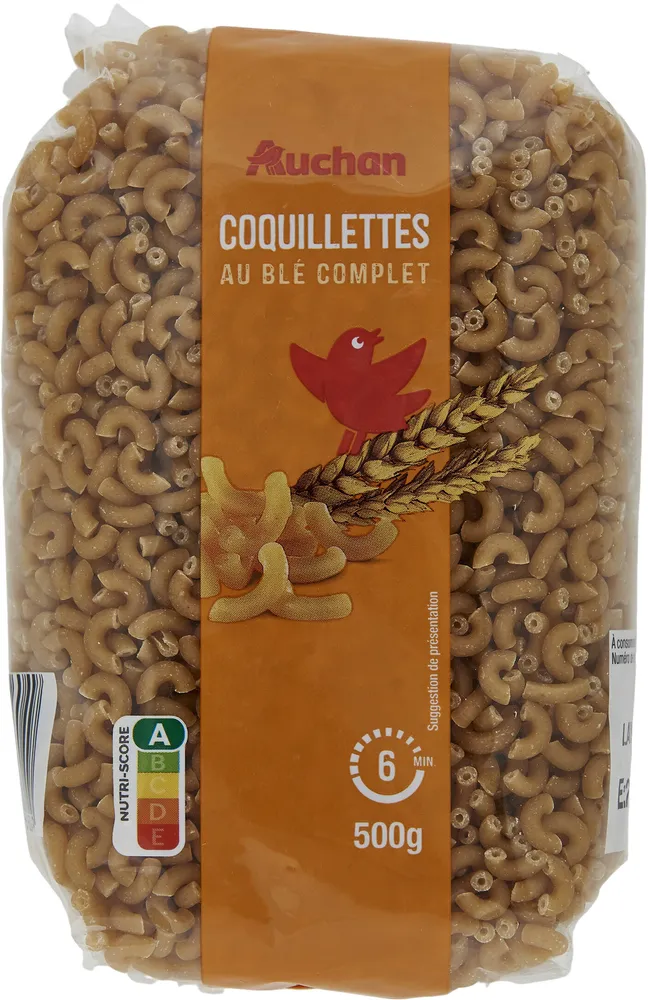 Coquillettes au blé complet