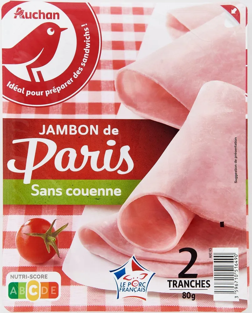 Jambon de Paris Sans couenne