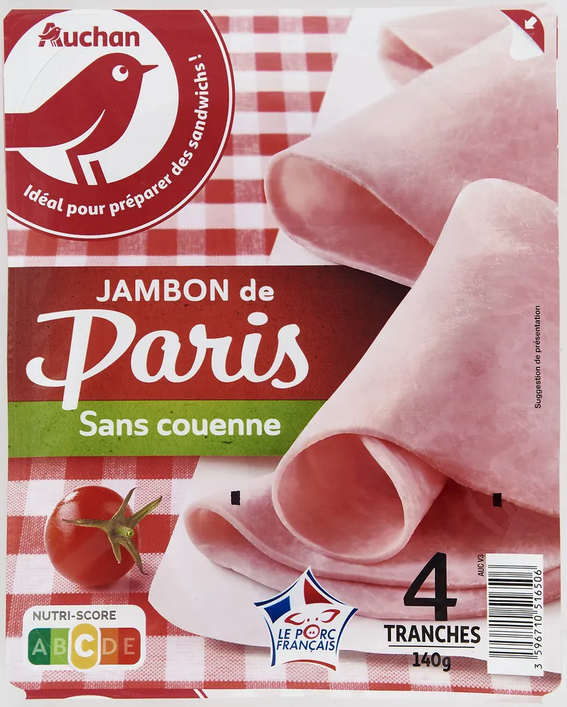 Jambon de Paris sans couenne