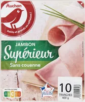 Jambon cuit supérieur sans couenne