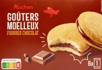 Goûters moelleux fourrés chocolat