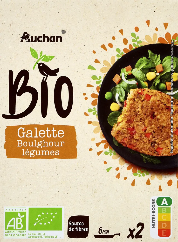 Galettes boulgour legumes