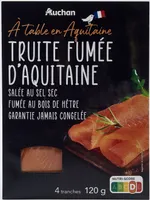 Truite Fumée d'Aquitaine - salée au sel sec - fumée au bois de hêtre