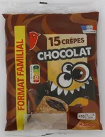 AUCHAN CREPES FOURREES CHOCOLAT X15 Format familial 480G