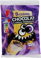 Crêpes chocolat et billes de céréales