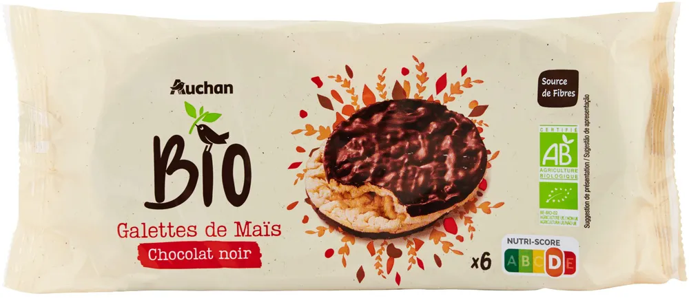 Galettes de maïs chocolat noir