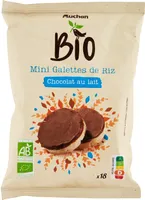 Mini galettes de riz chocolat au lait biologiques