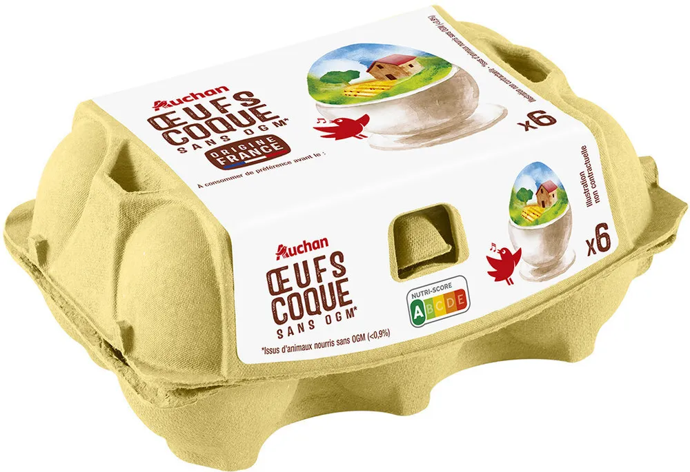 Oeufs coqueX6
