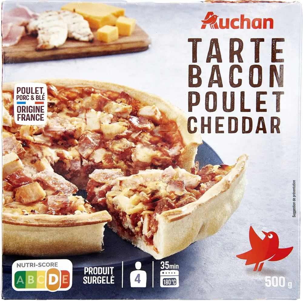 Tarte bacon poulet cheddar