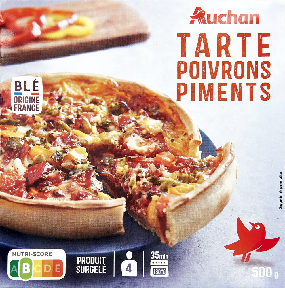 Tarte poivrons piments
