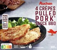 Crêpes pulled pork* sauce BBQ*effiloché de porc