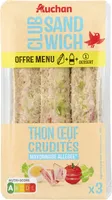 Thon crudités oeuf