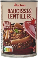 Saucisses aux lentilles
